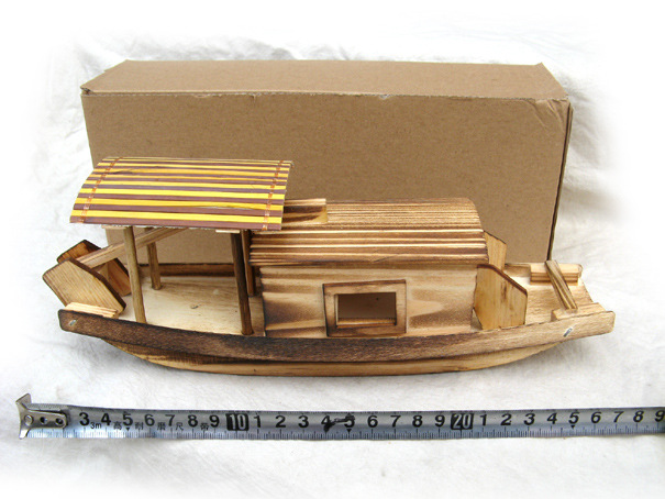 65750 Wooden Fishing Ship Model Home Decoration Children's Toy Wutan Boat Wooden with Canopy Small Wooden Boat 65750 Wooden Fishing Ship Model Home Decoration Children's Toy Wutan Boat Wooden with Canopy Small Wooden Boat