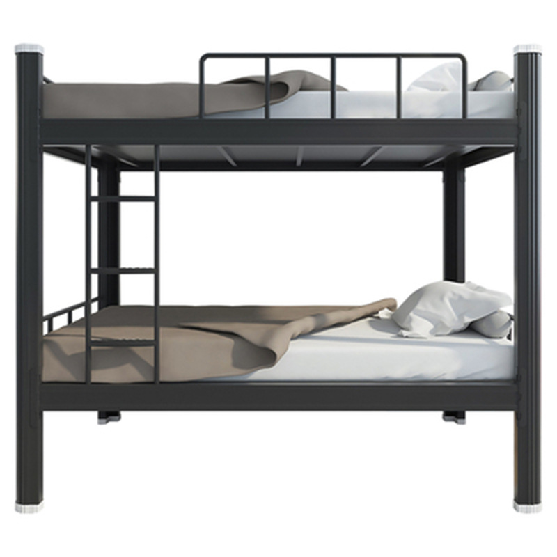 Upper and Lower Bunk Iron Bed Student Dormitory Bed Double Layer Iron Bed Staff Bedroom Canopy Bed Apartment Adult Height-Adjustable Bed