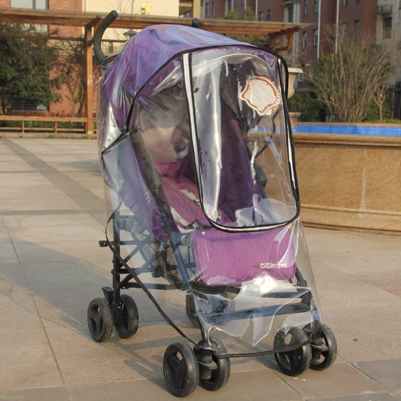 Baby Carriage Rain Cover Stroller Universal Rain Cover Stroller Canopy Umbrella Car Walk the Children Fantstic Product Poncho Autumn and Winter Travel Cozy