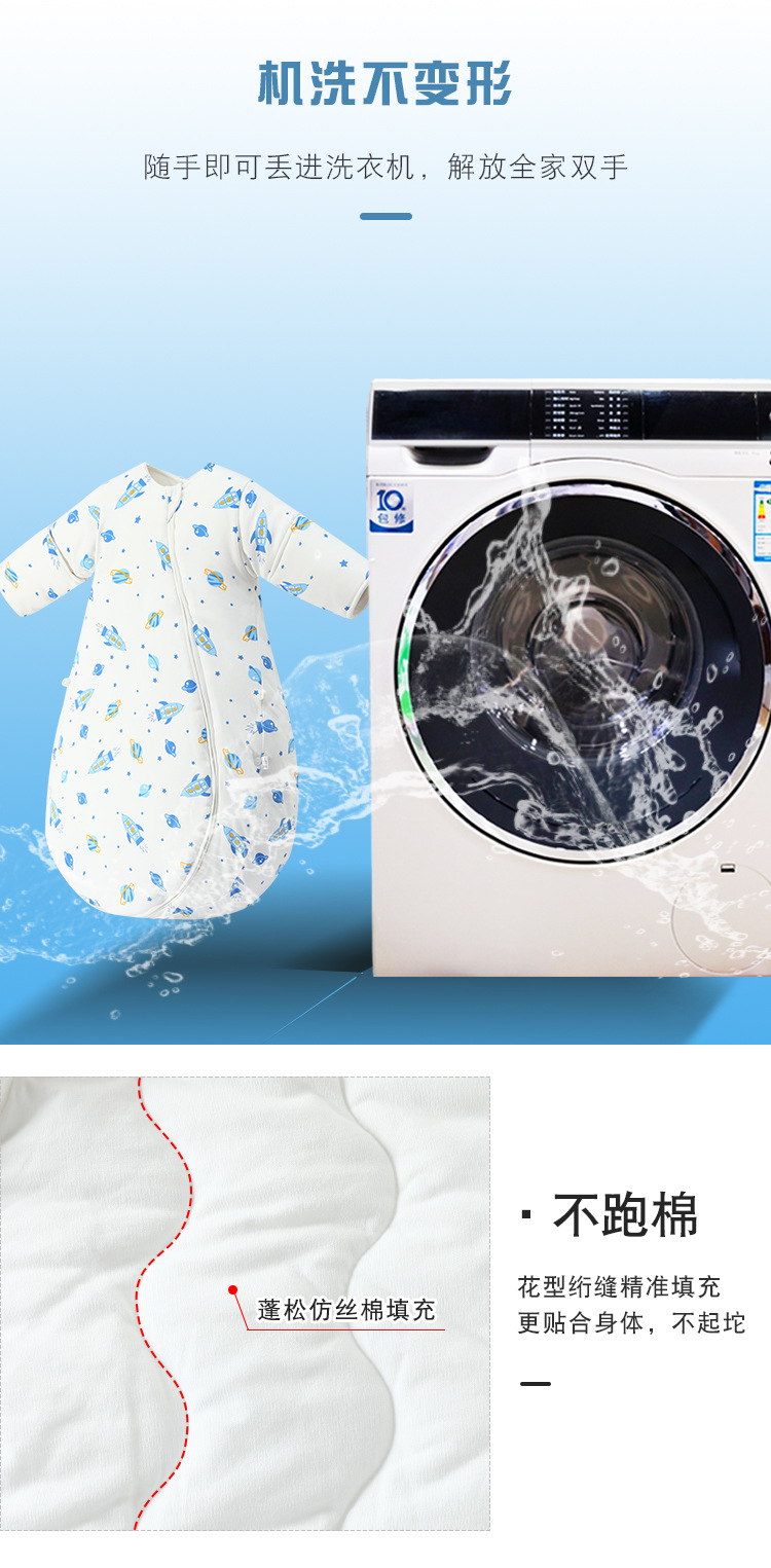 Baby Sleeping Bag Autumn and Winter Thickening Baby Integrated Anti-Kicking Blanket Children's Pure Cotton Sleeping Bag Manufacturer One Piece Dropshipping Baby Sleeping Bag Autumn and Winter Thickening Baby Integrated Anti-Kicking Blanket Children's Pure Cotton Sleeping Bag Manufacturer One Piece Dropshipping