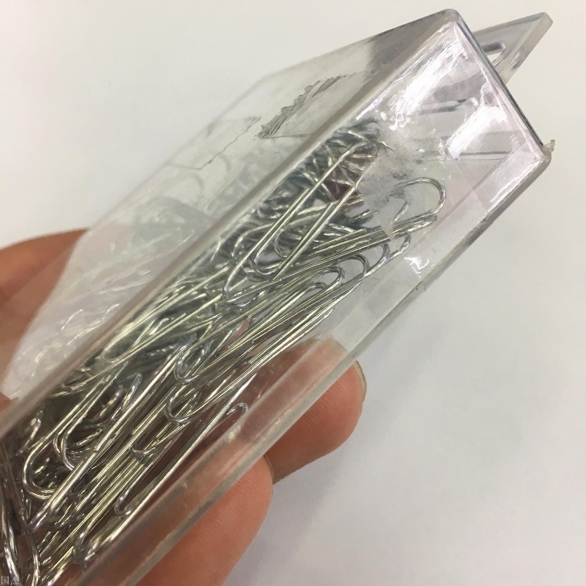 Nickel plated raw color paper clip raw color paper clip file stationery tools wholesale