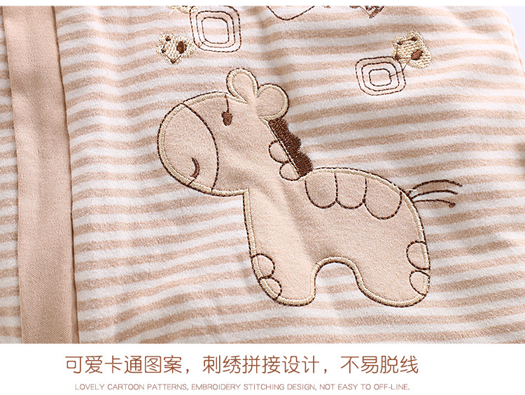 Factory Wholesale Color Cotton Split Leg Sleeping Bag Baby Anti-Kick Quilt Airable Cover Baby Children's Sleeping Bag Baby Autumn and Winter Sleeping Bags