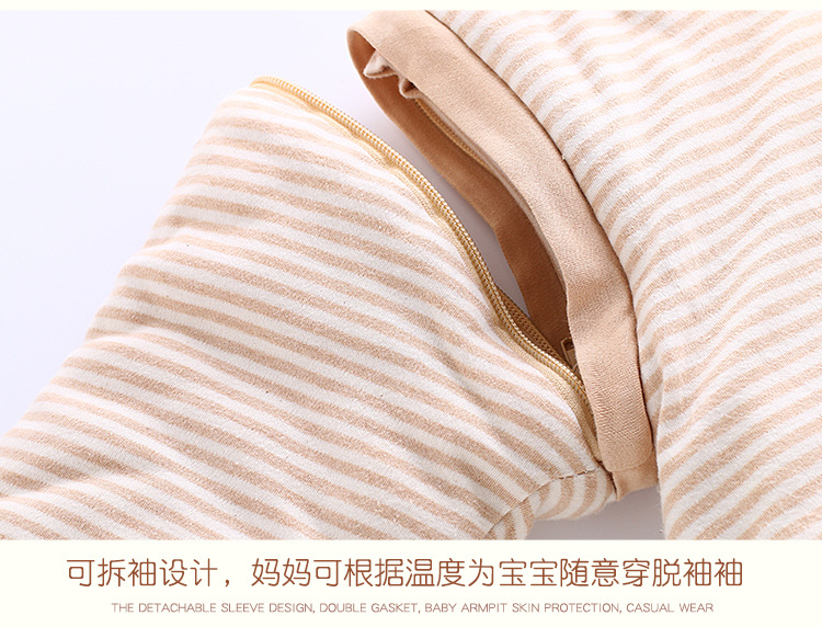 Factory Wholesale Color Cotton Split Leg Sleeping Bag Baby Anti-Kick Quilt Airable Cover Baby Children's Sleeping Bag Baby Autumn and Winter Sleeping Bags