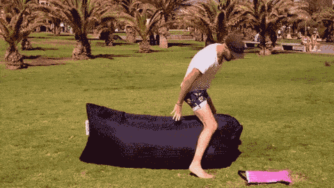 QES ultra-light portable outdoor inflatable lifer sofa air sofa bed beach sleeping bag QES ultra-light portable outdoor inflatable lifer sofa air sofa bed beach sleeping bag