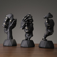 Modern Minimalist War Horse Head Decoration Light Luxury Living Room Study Office Home Decoration & Ornament Resin Crafts