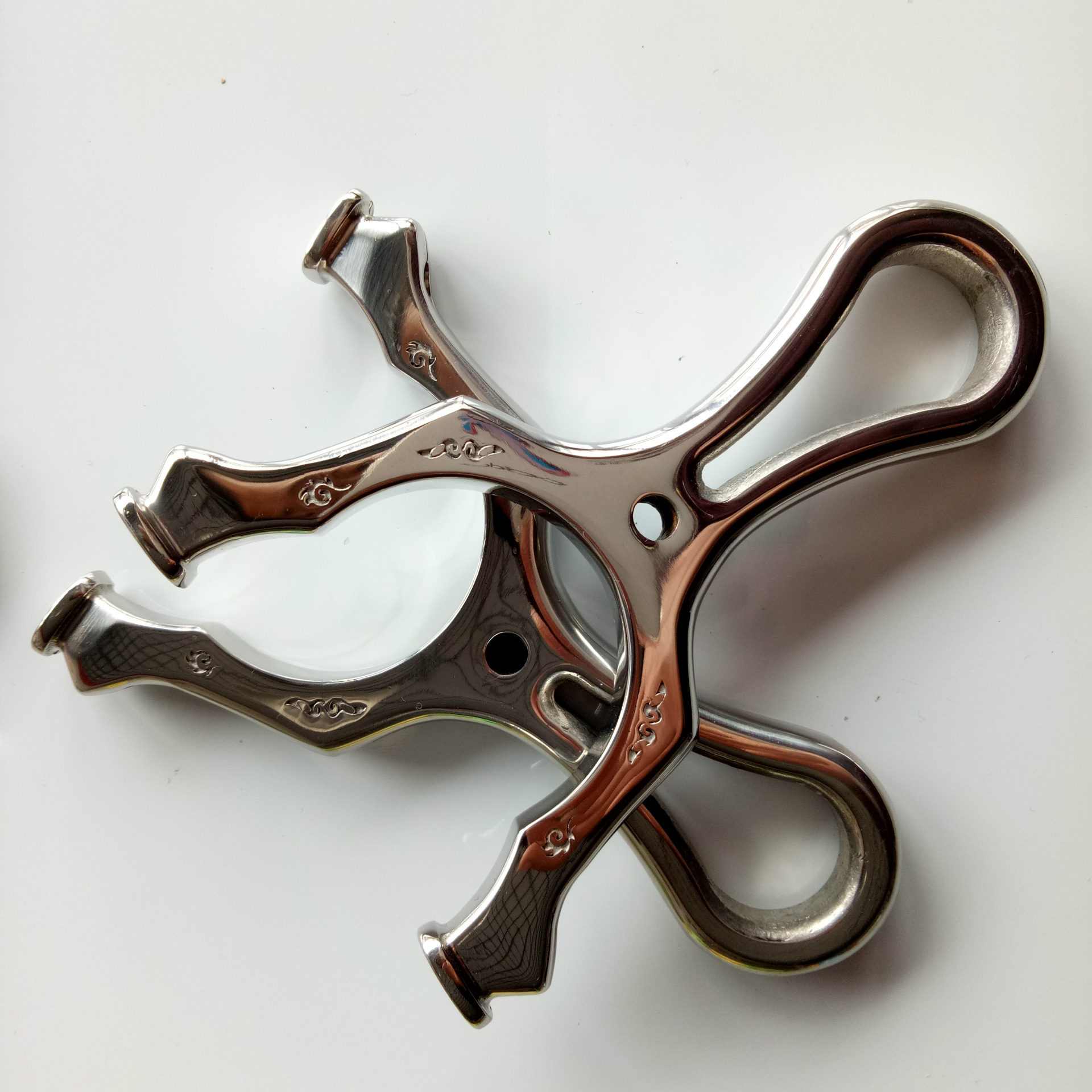 Single Top Card Flat Leather Dual-Use Slingshot Mirror Full Throw Slingshot Nostalgic Toy Stainless Slingshot Single Top Card Flat Leather Dual-Use Slingshot Mirror Full Throw Slingshot Nostalgic Toy Stainless Slingshot