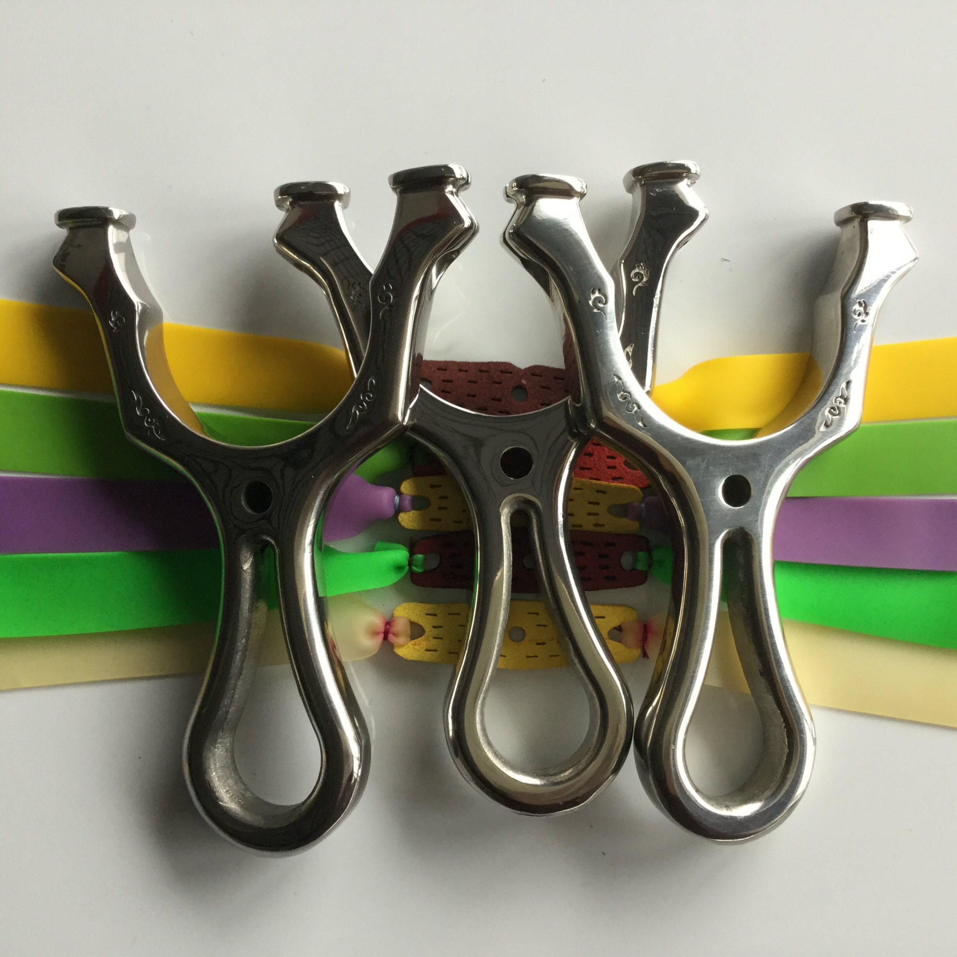 Single Top Card Flat Leather Dual-Use Slingshot Mirror Full Throw Slingshot Nostalgic Toy Stainless Slingshot Single Top Card Flat Leather Dual-Use Slingshot Mirror Full Throw Slingshot Nostalgic Toy Stainless Slingshot
