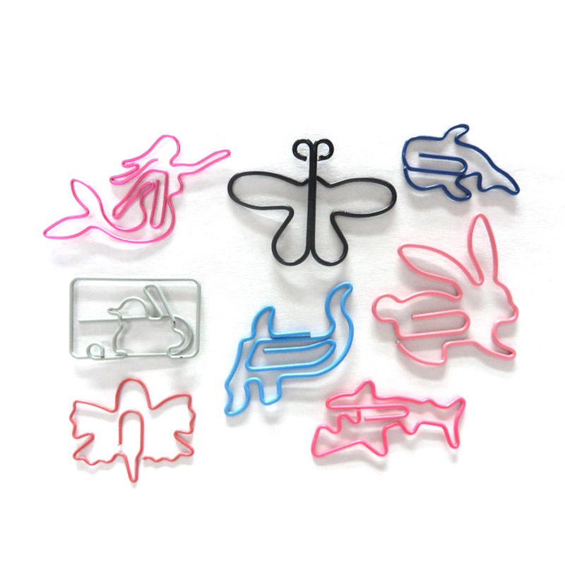 Factory Direct Supply Creative Cartoon Animal Shaped Paper Clips Color Paper Clip Office Supplies Paper Clip in Stock
