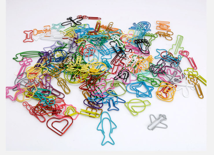 Factory Direct Supply Creative Cartoon Animal Shaped Paper Clips Color Paper Clip Office Supplies Paper Clip in Stock