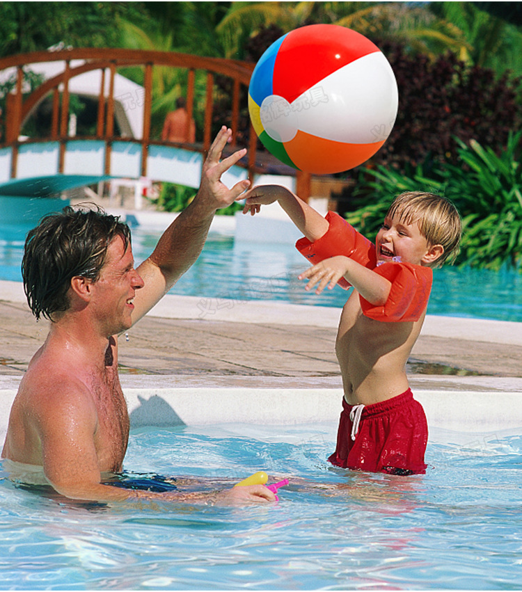 Factory in Stock Pvc6 Piece Color Children's Swimming Pool Playing Water Inflatable Ball Advertising Ball Inflatable Beach Ball