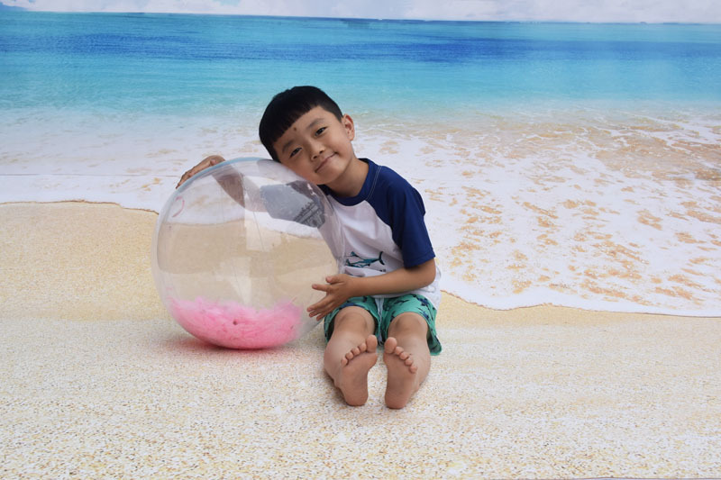 PVC inflatable Beach ball Transparent Flake ball Child Adult toy ball transparent Flake Beach ball filling ball
