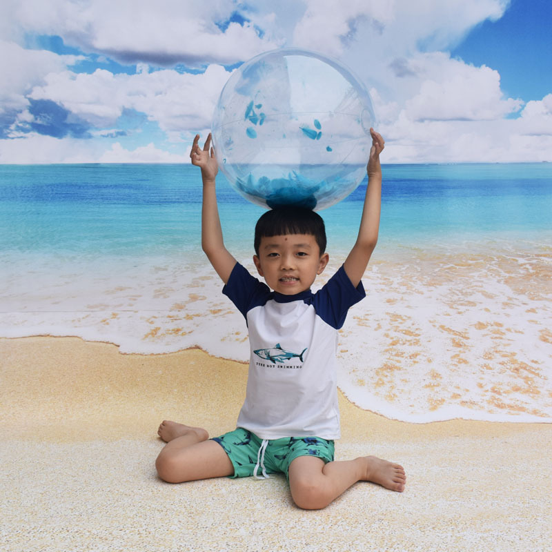 PVC inflatable Beach ball Transparent Flake ball Child Adult toy ball transparent Flake Beach ball filling ball