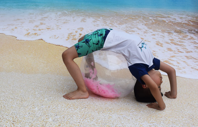 PVC inflatable Beach ball Transparent Flake ball Child Adult toy ball transparent Flake Beach ball filling ball