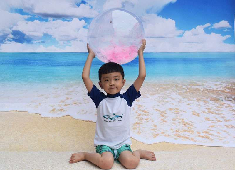 PVC inflatable Beach ball Transparent Flake ball Child Adult toy ball transparent Flake Beach ball filling ball