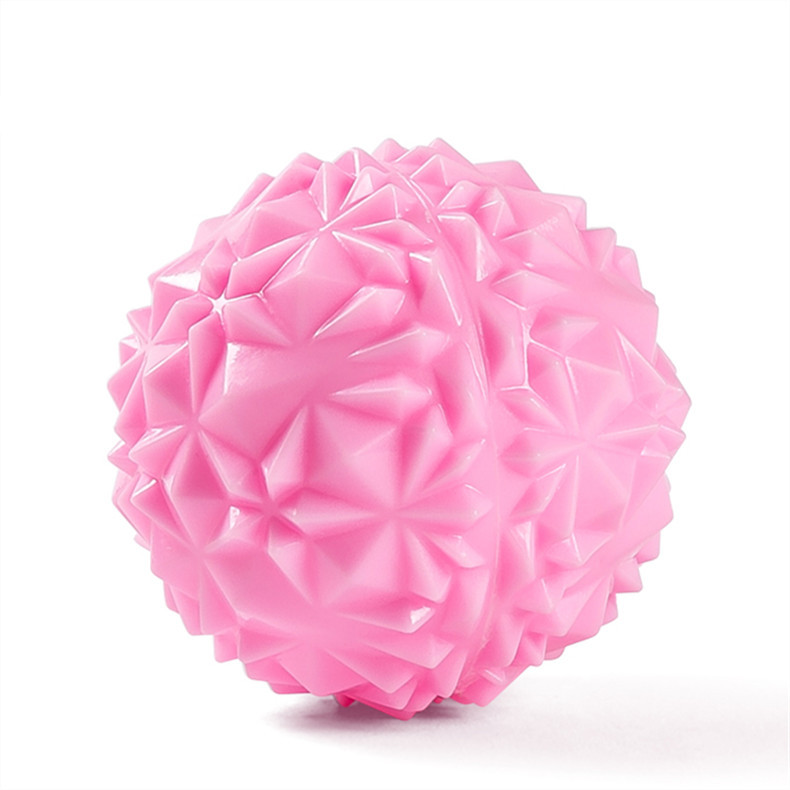 Pink Grip Strength Ball 7cm Acupuncture Point Purple Massage Ball PVC Meridian Ball Massage Yoga Ball Sole Massage Ball
