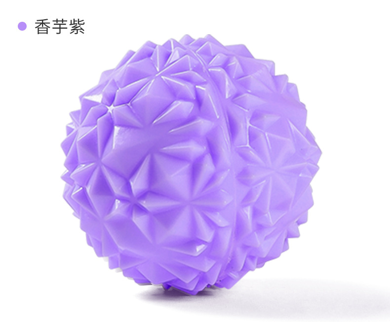 Pink Grip Strength Ball 7cm Acupuncture Point Purple Massage Ball PVC Meridian Ball Massage Yoga Ball Sole Massage Ball
