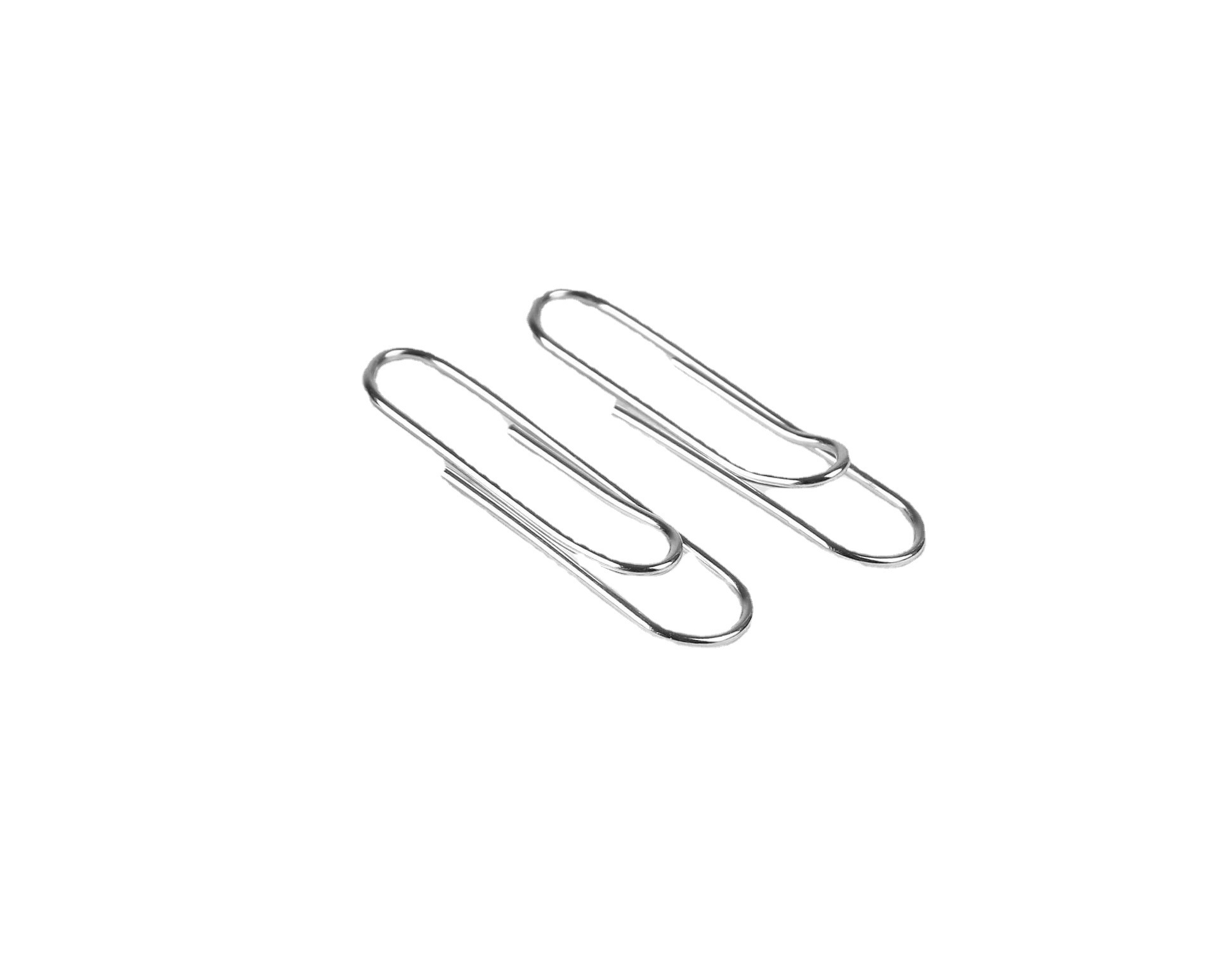 Metal Nickel-Plated Paper Clips No. 3 90 Boxed Paper Clip Paper Clip Office Finance Supplies Stationery Wholesale