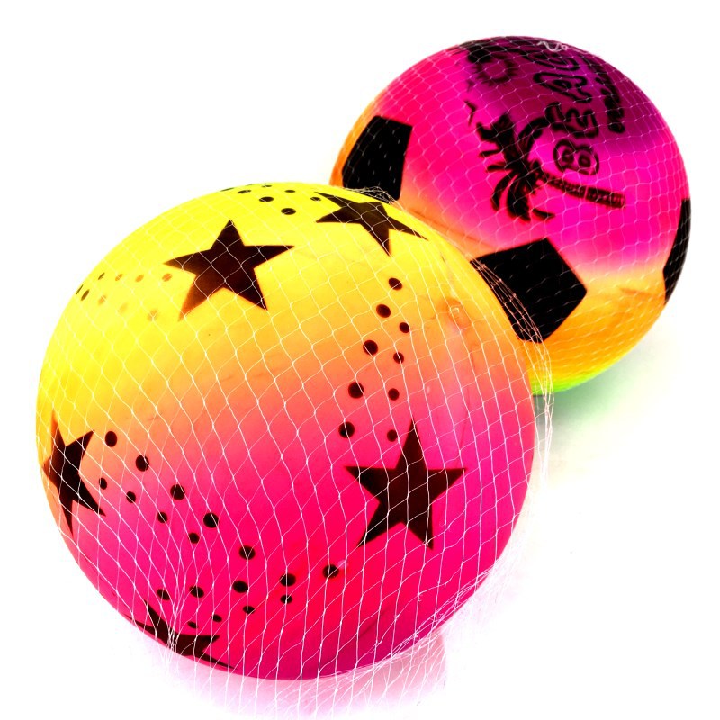 Children&#039;s Thickened PVC Material Pat Ball Rainbow Edition Beach Volleyball Pat Ball Color Ball