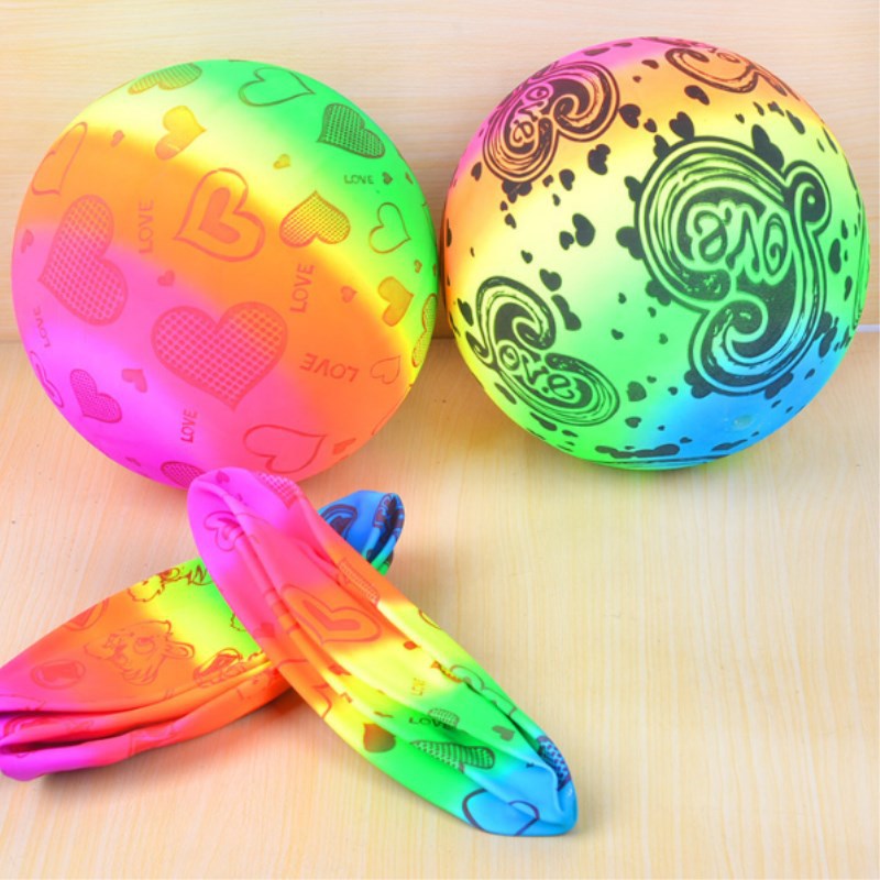 Children's Thickened PVC Material Pat Ball Rainbow Edition Beach Volleyball Pat Ball Color Ball Children's Thickened PVC Material Pat Ball Rainbow Edition Beach Volleyball Pat Ball Color Ball