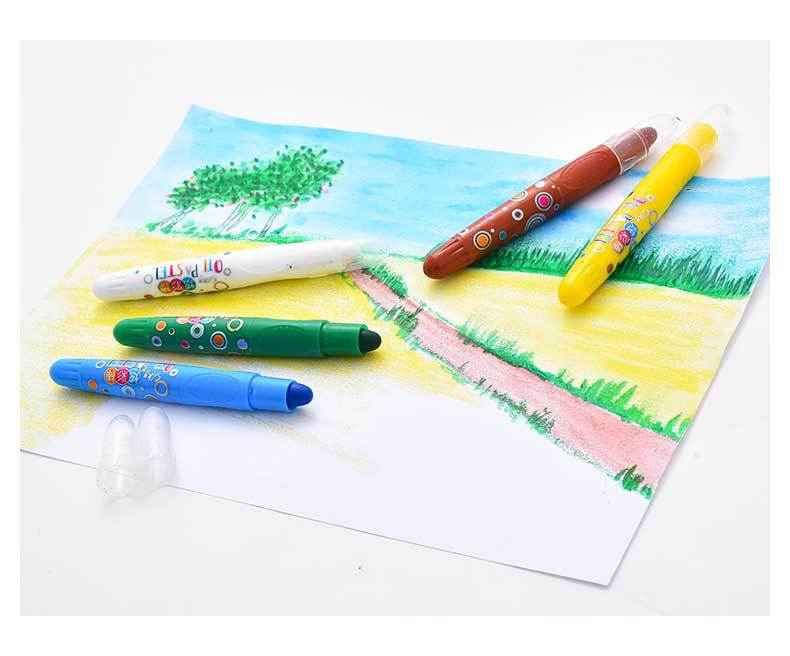 Washable 36-Color Water-Soluble Rotating Brush Wax Crayon Oil Pastels Children's Painting Stick Heavy Color Stick Student Art Set Washable 36-Color Water-Soluble Rotating Brush Wax Crayon Oil Pastels Children's Painting Stick Heavy Color Stick Student Art Set
