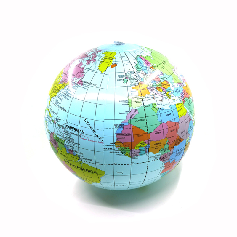 Inflatable Beach Ball English Version PVC Inflatable Ball Beach Ball Diameter 30cm