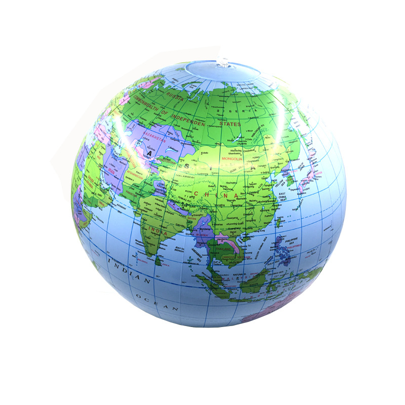 Inflatable Beach Ball English Version PVC Inflatable Ball Beach Ball Diameter 30cm