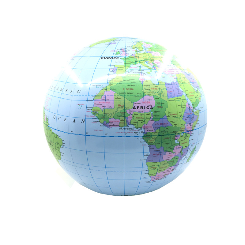 Inflatable Beach Ball English Version PVC Inflatable Ball Beach Ball Diameter 30cm