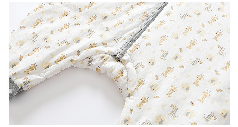 Split Leg Type Children Sleeping Bag Autumn and Winter Clip No. 400 Cotton Infant Warp Anti-Kicking Blanket Sleeping Bag