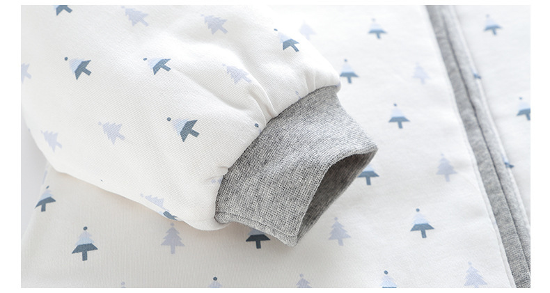 Split Leg Type Children Sleeping Bag Autumn and Winter Clip No. 400 Cotton Infant Warp Anti-Kicking Blanket Sleeping Bag