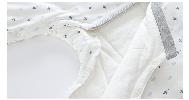 Split Leg Type Children Sleeping Bag Autumn and Winter Clip No. 400 Cotton Infant Warp Anti-Kicking Blanket Sleeping Bag