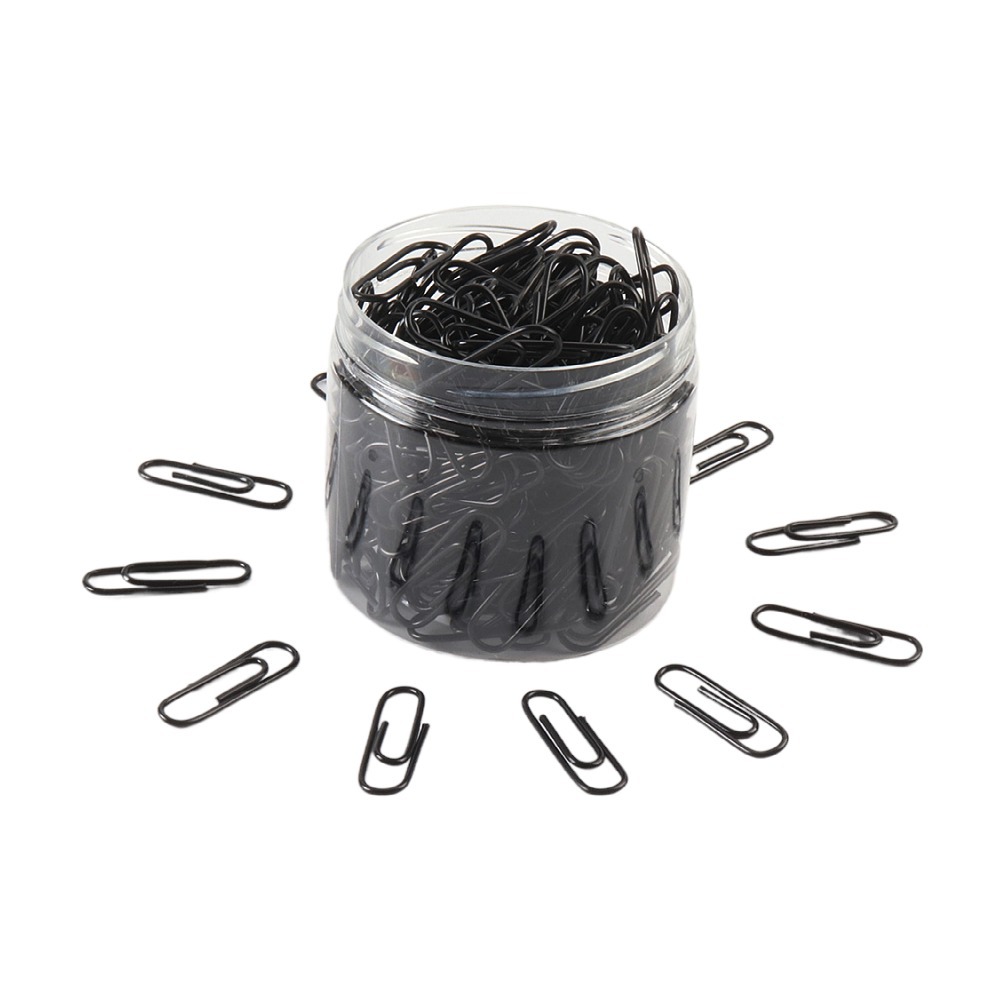 Metal Paper Clip Color Paper Clip Barrel Creative Multi-Color Cartoon Paper Clip Customization Desktop Products 28mm