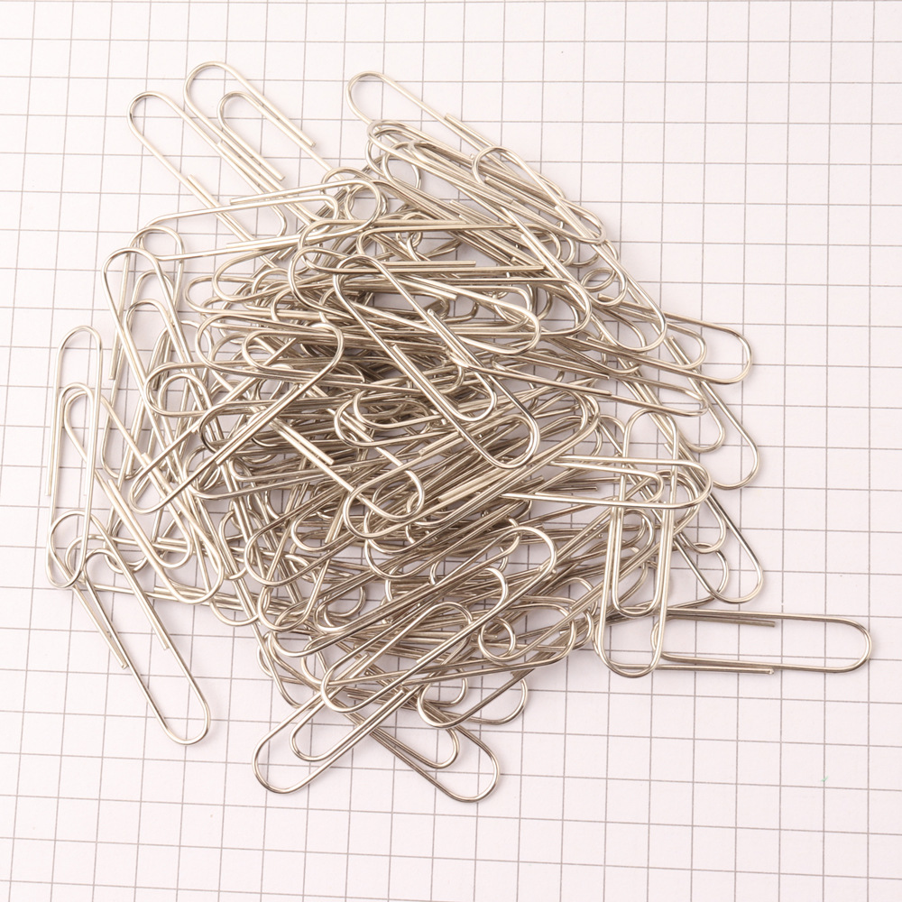 Metal Paper Clip Color Paper Clip Barrel Creative Multi-Color Cartoon Paper Clip Customization Desktop Products 28mm