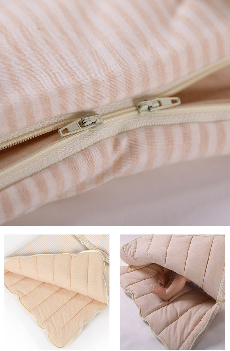 Bidole Baby Sleeping Bag Spring and Autumn Anti-Quilt Kick Artifact Baby Envelope Air-Conditioned Room Autumn and Winter Colored Cotton Sleeping Bag