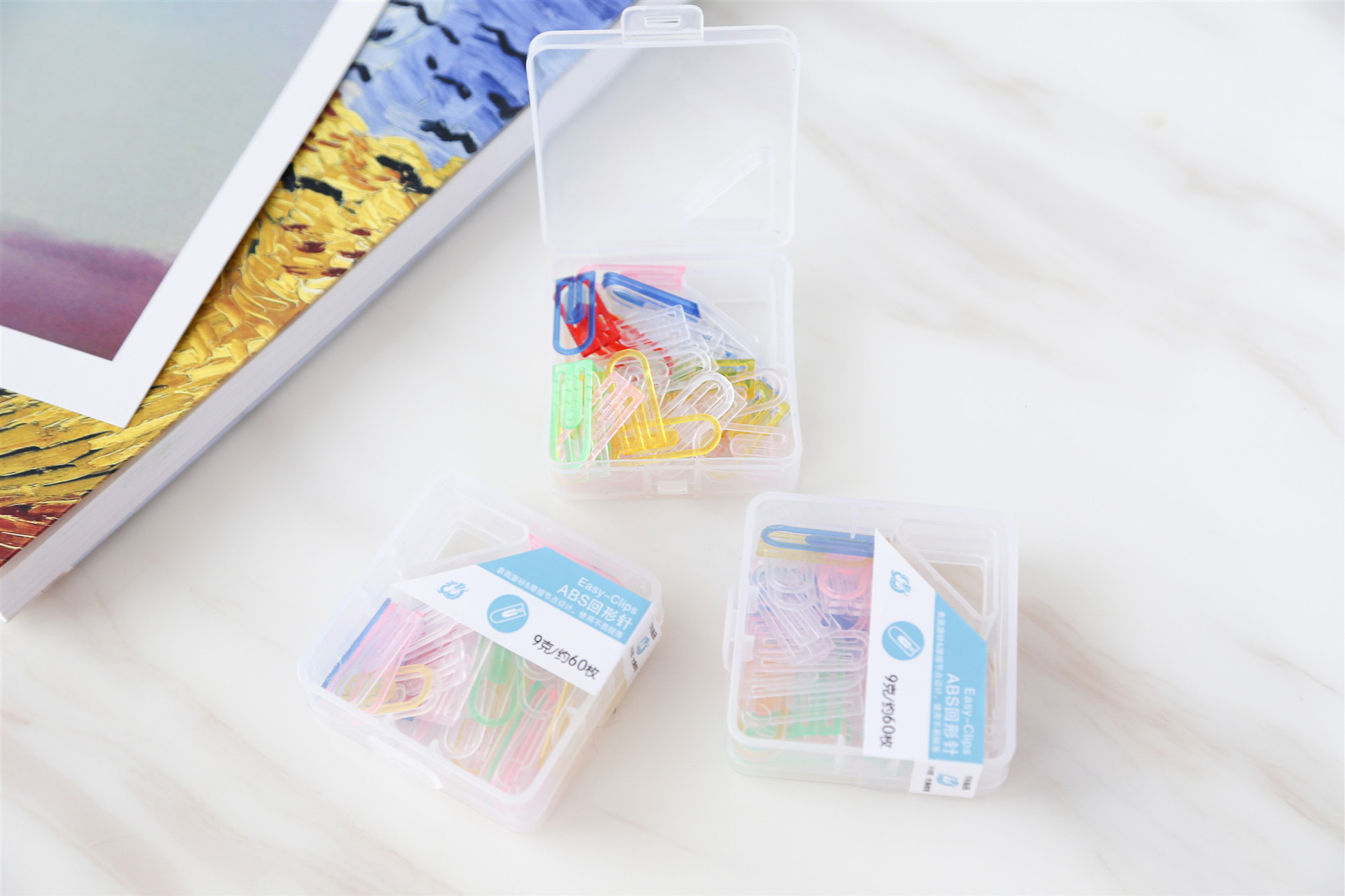 Plastic Paper Clip Office School Supplies Color Student Paper Storage Sorting Pin Boxed Anti-Rust Abs Plastic Paper Clip Office School Supplies Color Student Paper Storage Sorting Pin Boxed Anti-Rust Abs