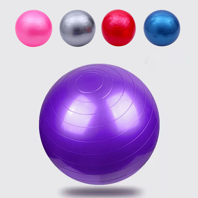 Factory Wholesale PVC Yoga Ball 55 Cm65cm75cm One Piece Dropshipping Thickened Fitness Yoga Ball Yoga Ball