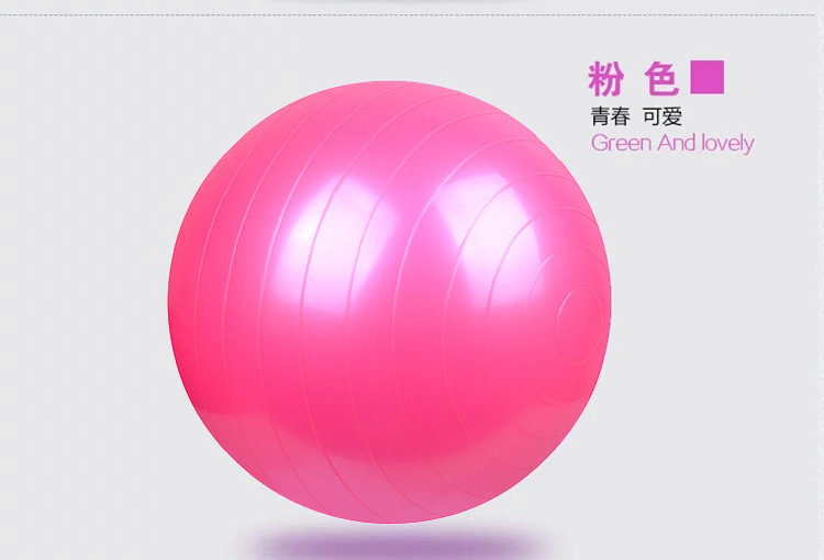 Factory Wholesale PVC Yoga Ball 55 Cm65cm75cm One Piece Dropshipping Thickened Fitness Yoga Ball Yoga Ball