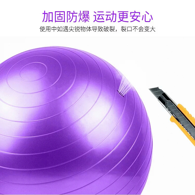 Factory Wholesale PVC Yoga Ball 55 Cm65cm75cm One Piece Dropshipping Thickened Fitness Yoga Ball Yoga Ball