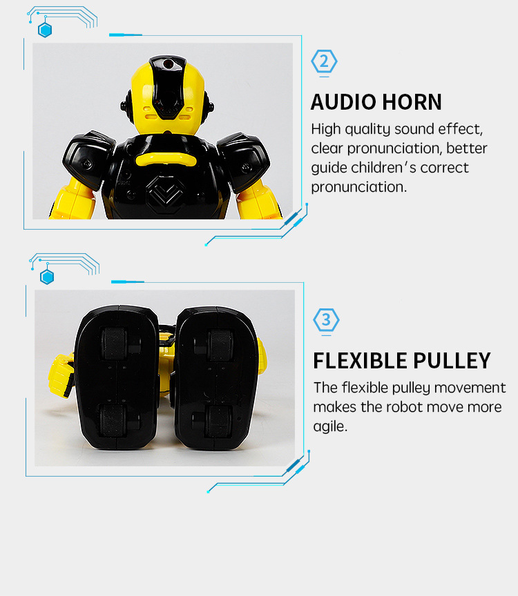 Mechanical War Police Early Education Intelligent Robot Exclusive for Cross-Border Electric Singing Infrared Induction Children's Remote Control Toy Mechanical War Police Early Education Intelligent Robot Exclusive for Cross-Border Electric Singing Infrared Induction Children's Remote Control Toy