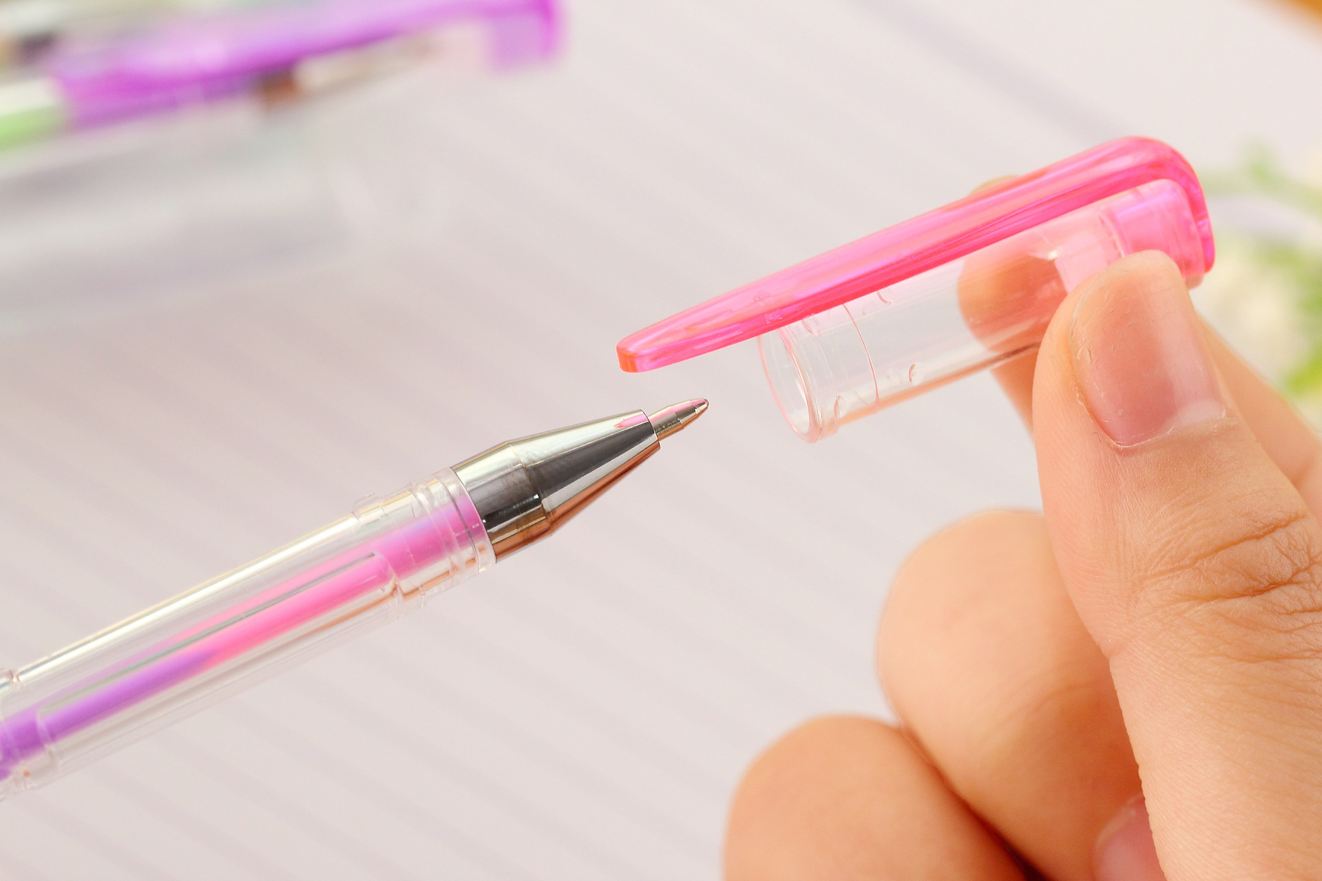 Spot Factory Direct Sales 60 Color Gel Pen Set Pen Set Fluorescent Pen Flash Pen Metallic Pen Set