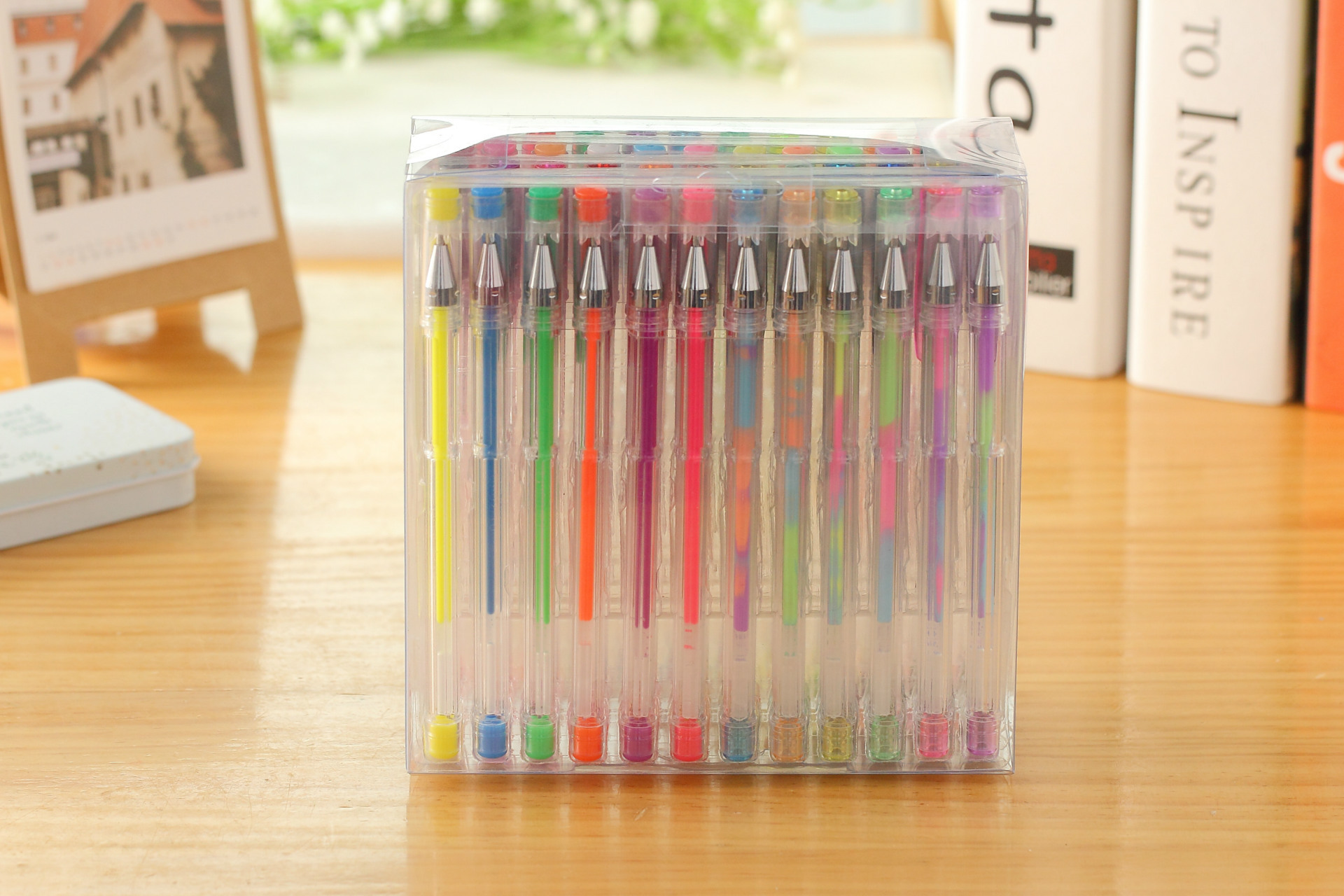 Spot Factory Direct Sales 60 Color Gel Pen Set Pen Set Fluorescent Pen Flash Pen Metallic Pen Set