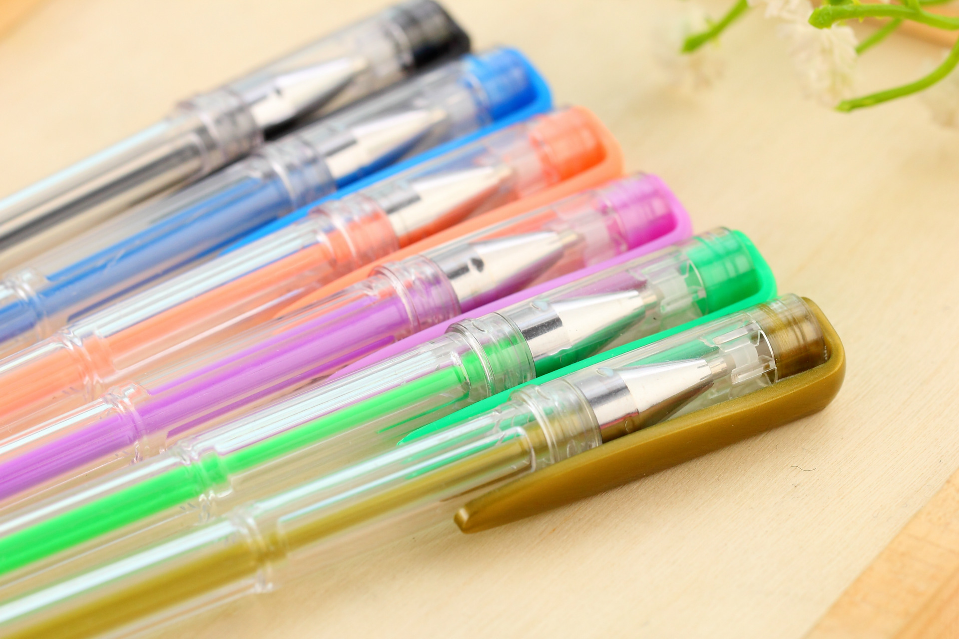 Spot Factory Direct Sales 60 Color Gel Pen Set Pen Set Fluorescent Pen Flash Pen Metallic Pen Set