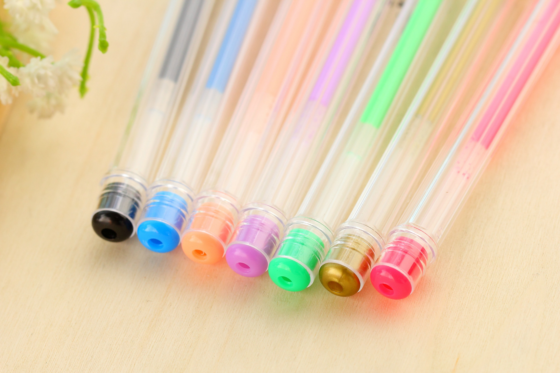 Spot Factory Direct Sales 60 Color Gel Pen Set Pen Set Fluorescent Pen Flash Pen Metallic Pen Set