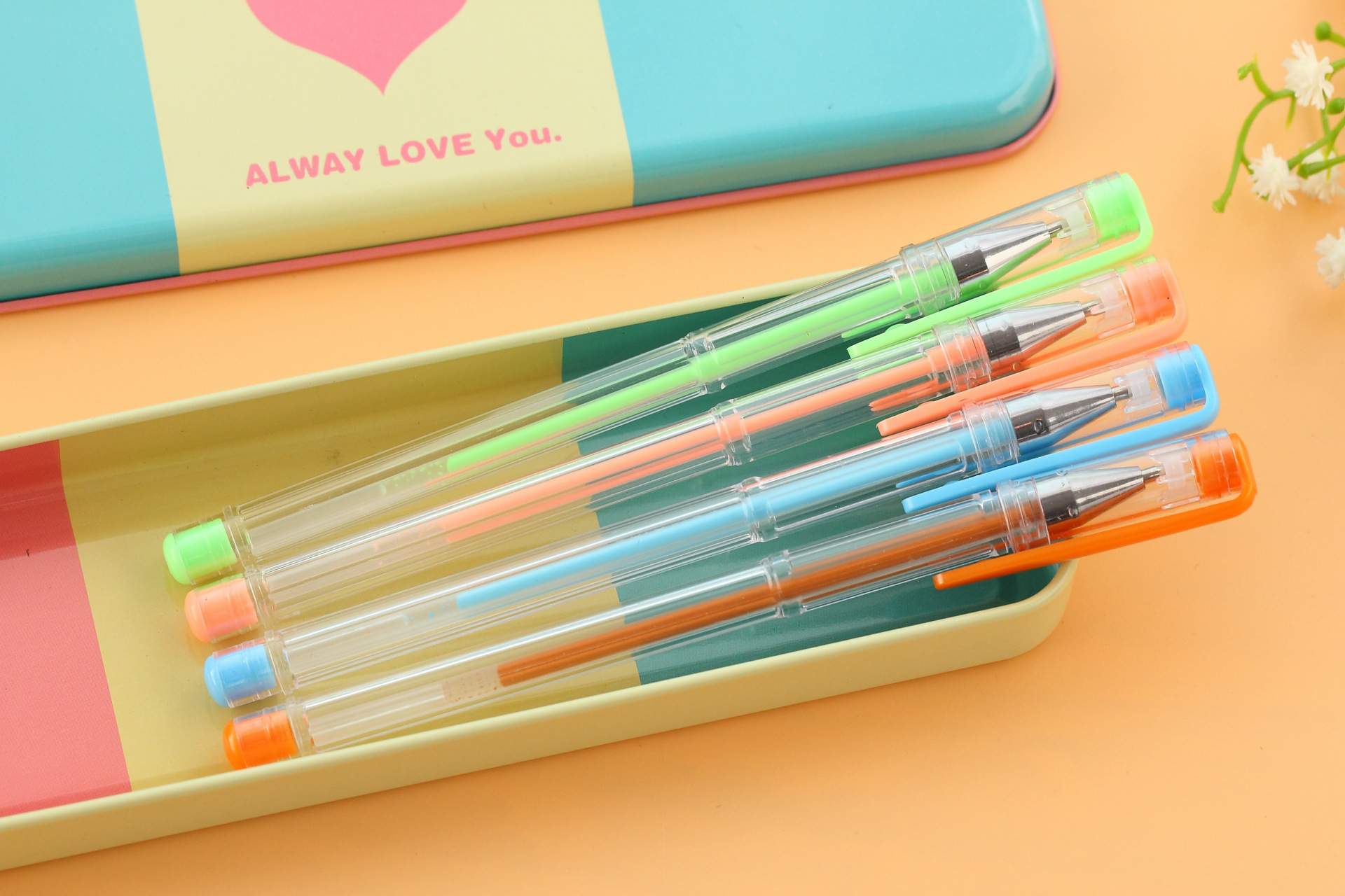 Spot Factory Direct Sales 60 Color Gel Pen Set Pen Set Fluorescent Pen Flash Pen Metallic Pen Set