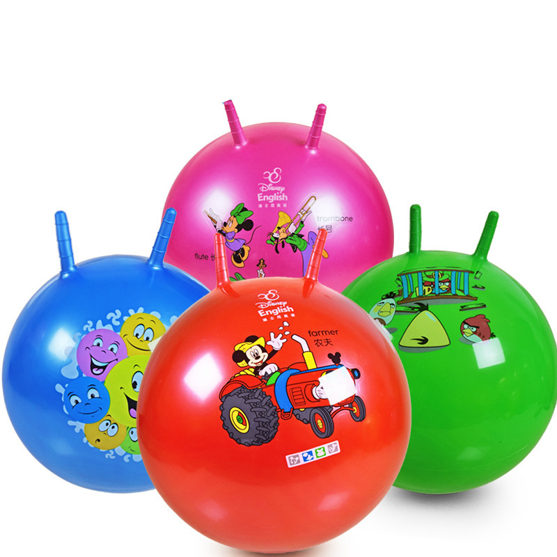 Factory in Stock Wholesale Inflatable Jump Ball PVC Children&#039;s Inflatable Toys Kindergarten Cartoon Inflatable Bouncing Ball