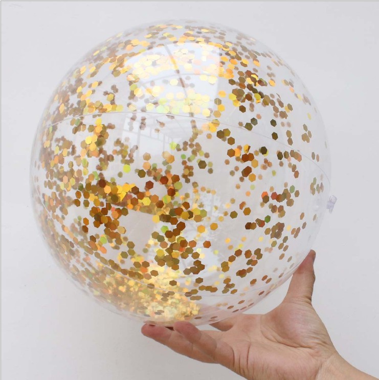 Internet Celebrity Transparent PVC Gold Leaf Flash Ball Water Toy Photo Props Inflatable Sequins Beach Ball Internet Celebrity Transparent PVC Gold Leaf Flash Ball Water Toy Photo Props Inflatable Sequins Beach Ball