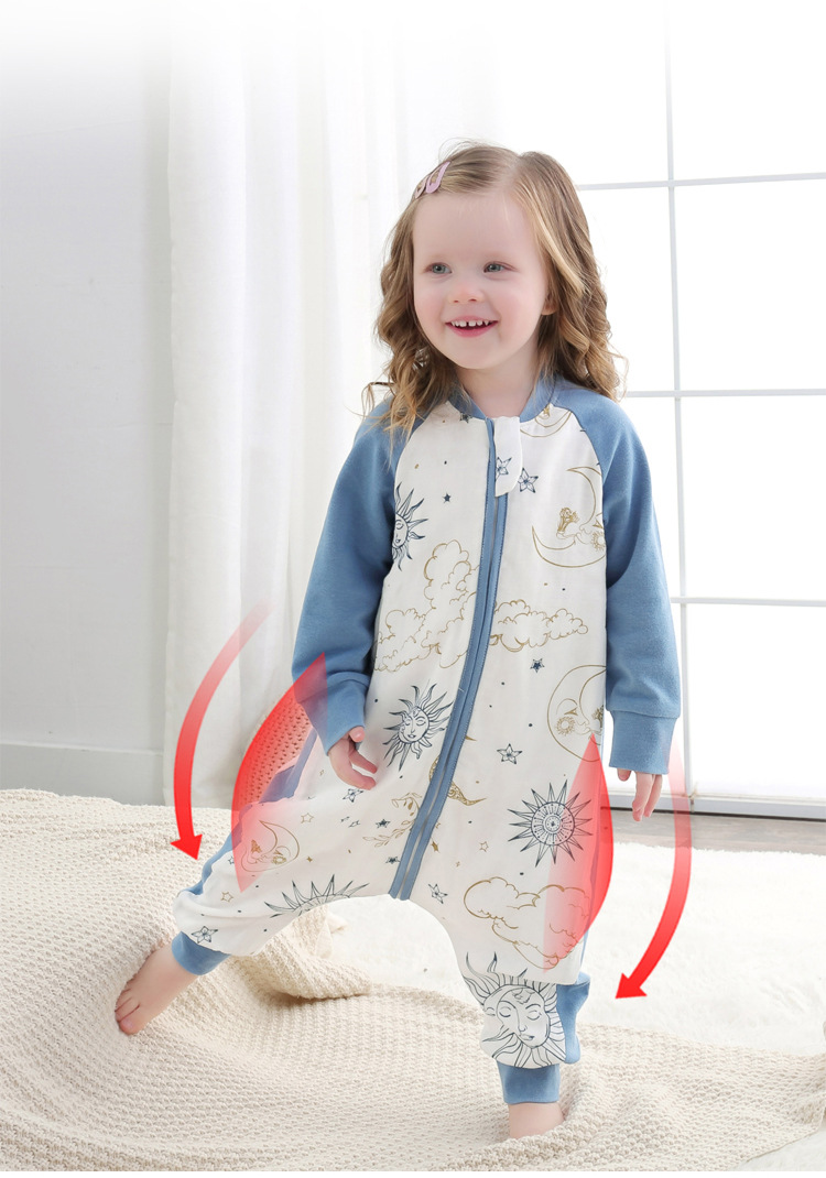 Baby Sleeping Bag Short Sleeve Long Sleeve Gauze Sleeping Bag Children's Gauze Stitching Split Leg Sleeping Bag Baby Anti-Kick Quilt Baby Sleeping Bag Short Sleeve Long Sleeve Gauze Sleeping Bag Children's Gauze Stitching Split Leg Sleeping Bag Baby Anti-Kick Quilt