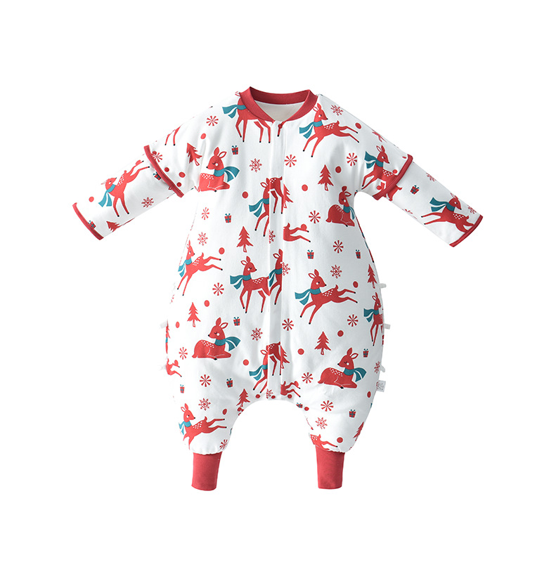 Baby Sleeping Bag Winter UTC Constant Temperature Sleeping Bag Removable Sleeve Baby Split Leg Sleeping Bag Children's Anti-Kick Quilt Extra Thick Sleeping Bag