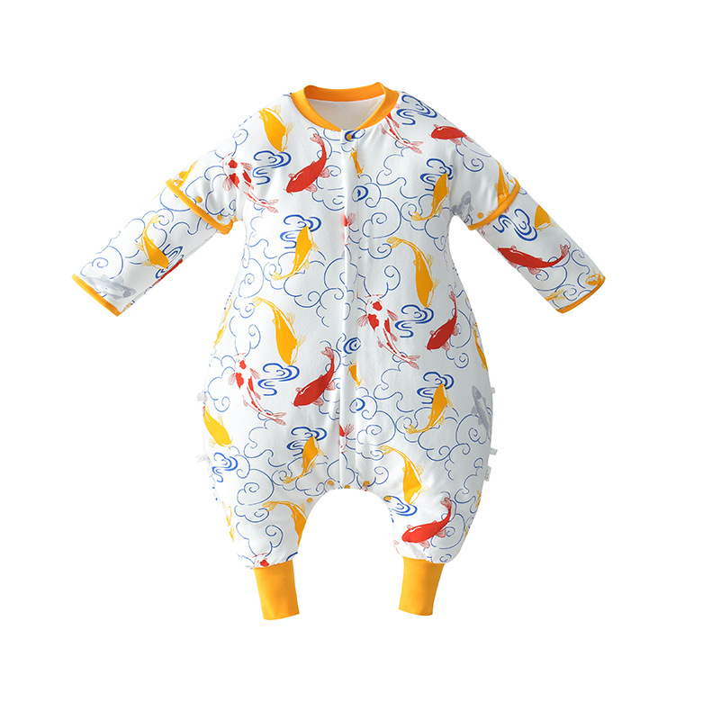 Baby Sleeping Bag Winter UTC Constant Temperature Sleeping Bag Removable Sleeve Baby Split Leg Sleeping Bag Children's Anti-Kick Quilt Extra Thick Sleeping Bag