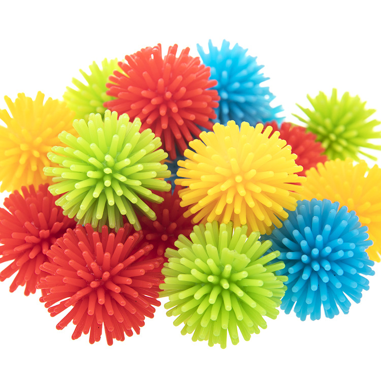 Cross-Border Hot 30mm Puffer Ball PVC Burr Ball Bayberry Ball Pinch Massage Ball Decompression Decompression Toy