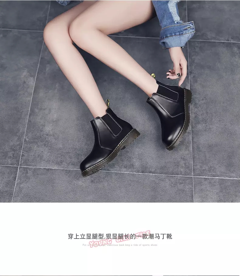 Autumn and winter Martin boots high help shoe boots woman worker outfit shoe big head shoe war Wolf Autumn and winter Martin boots high help shoe boots woman worker outfit shoe big head shoe war Wolf